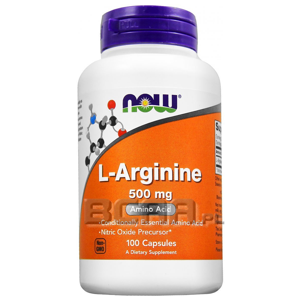 L Arginine 500mg Now Foods 100kaps • Sklep Bcaapl 9089